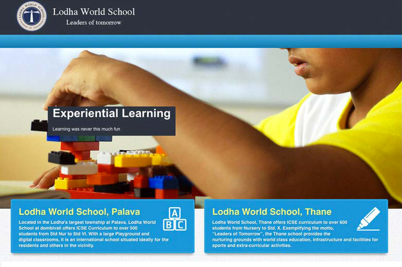 Lodha World School website development